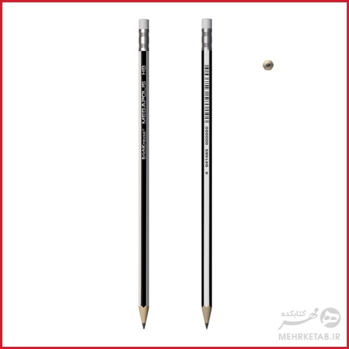 مداد مشکی پاک کن دار اریک کراوس مدل مگا پلیس  ErichKrause megapolis HB pencil - تصویر 2