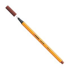 روان نویس نوک نمدی تک رنگ استابیلو STABILO point 88 Fineliner Pen - 75 brown 2