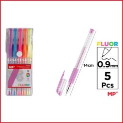 روان نویس پنج رنگ فلورسنت  ام پی mp fluorescent  ballpoints pe124-5