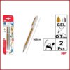 بلیستر دو عددی روان نویس متالیک طلایی و نقره ای  mp metal gold and silver pe349