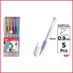 روان نویس پنج رنگ متالیک ام پی mp metallics ballpoints pe123-5