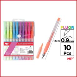روان نویس ده رنگ فلورسنت  ام پی mp fluorescent  ballpoints pe124