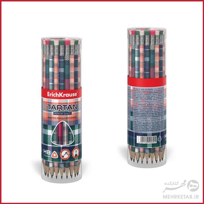 مداد مشکی پاک کن دار اریک کراوزه مدل تاراتان ErichKrause tartan  pencil - تصویر 5