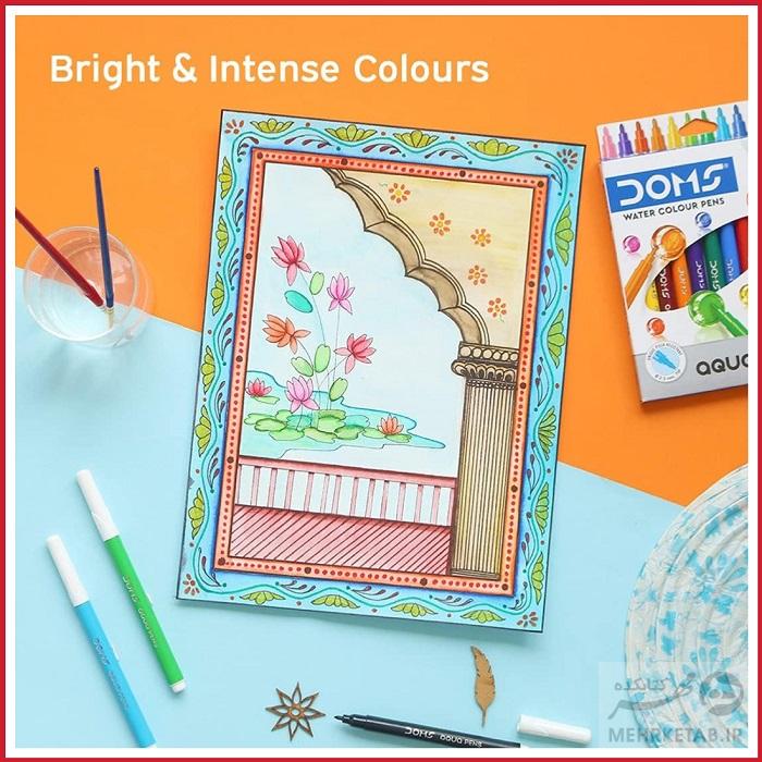 ماژیک 24 رنگ دامز doms 24 shades water colour pen - تصویر 4