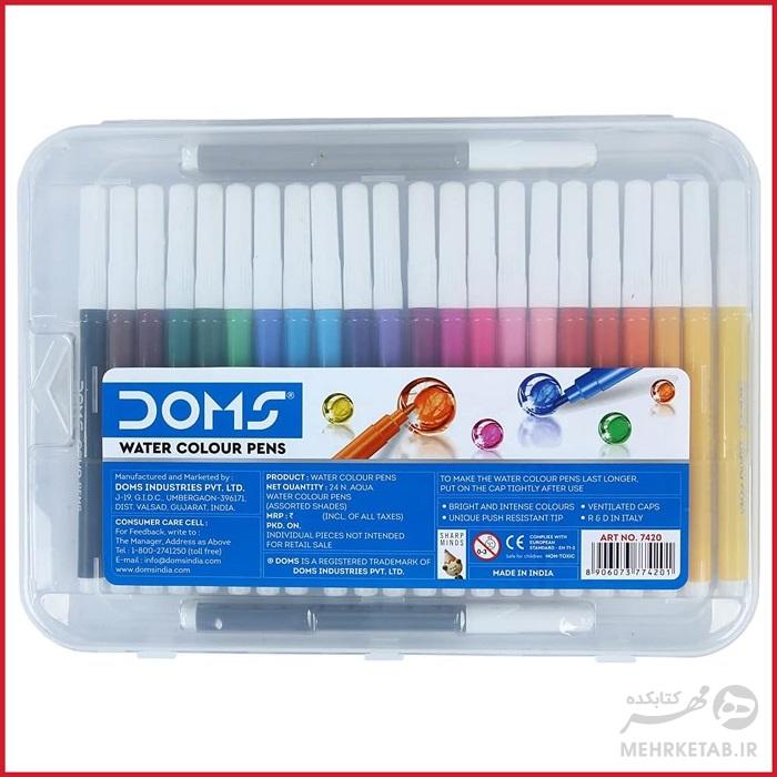 ماژیک 24 رنگ دامز doms 24 shades water colour pen - تصویر 5