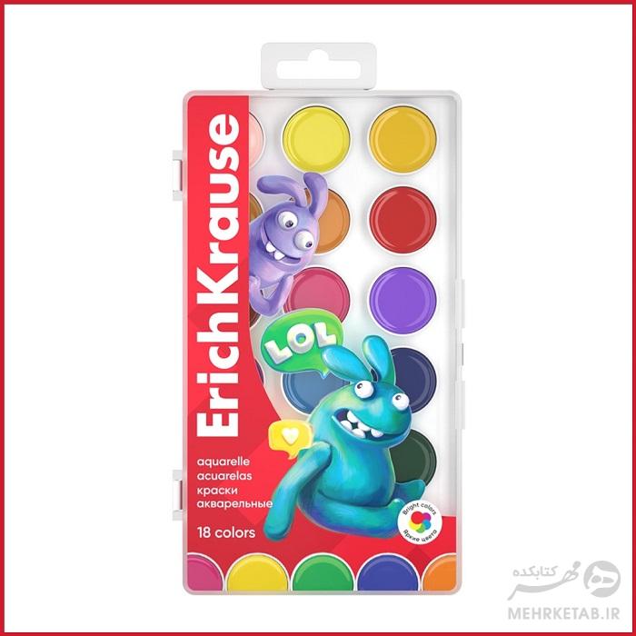 آبرنگ 18 رنگ  اریک کراوزه ErichKrause 18 color watercolors