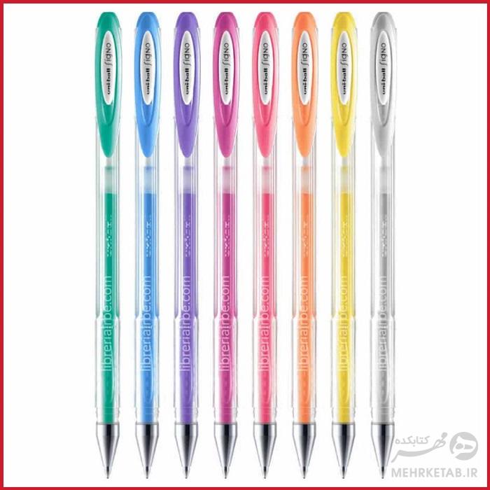 روان نویس رنگی یونی بال مدل آنجلیک  uni-ball Signo Angelic Colours Gel Ink Rollerball Pen