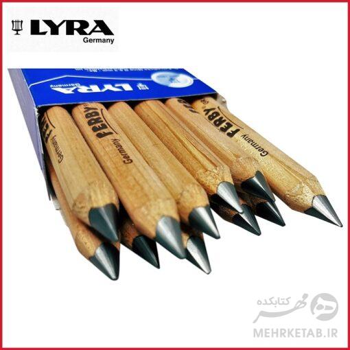 مداد جامبوی کوتاه مخصوص کودک لیرا Lyra  Tri Grip Triangular Children's Pencils - تصویر 2