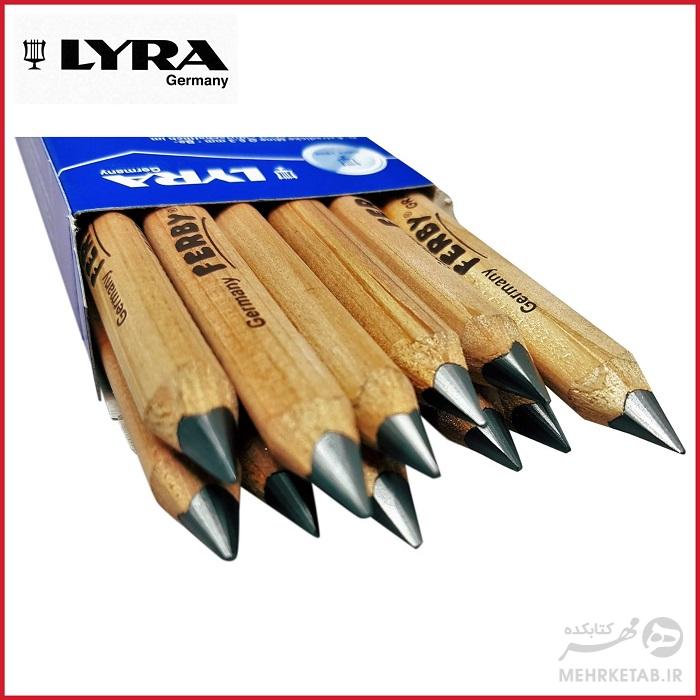 مداد جامبوی کوتاه مخصوص کودک لیرا Lyra  Tri Grip Triangular Children's Pencils - تصویر 2