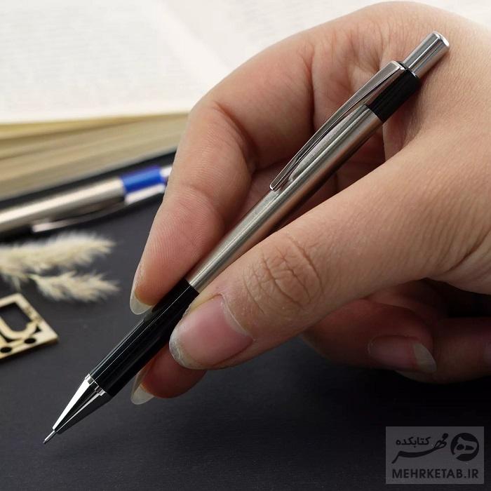 مداد اتود مینی بدنه فلزی پلاتینیوم ساخت ژاپن platinum mini MTE 400 mechanical pencil - تصویر 2