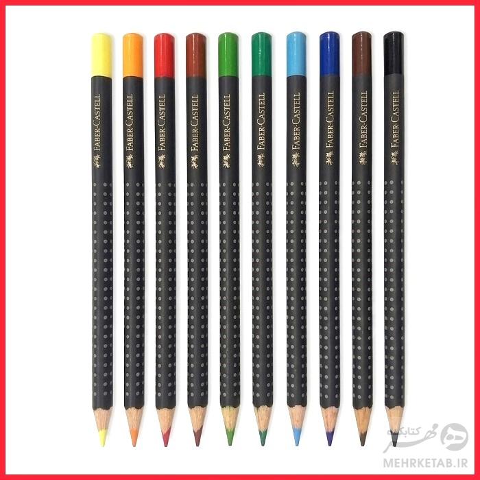 مداد رنگی 10 رنگ آرت گریپ فابر کاستل Art Grip 10 Coloured Pencils