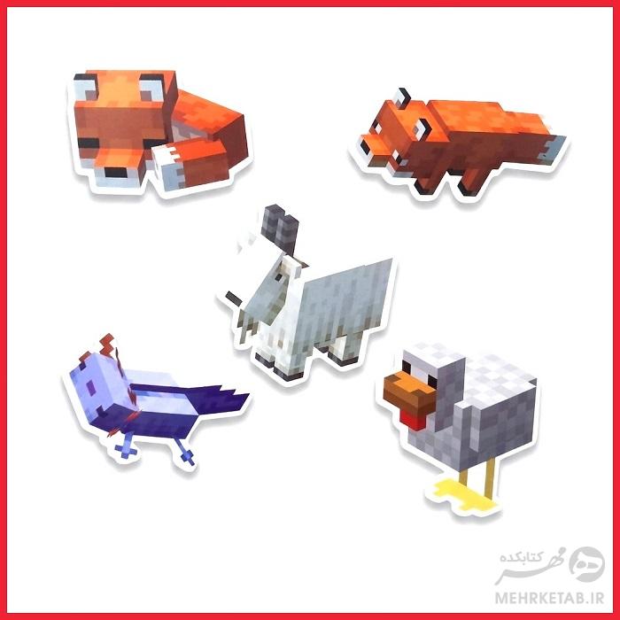 استیکر گیل استیک طرح ماینکرافت کد 3