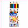 مداد رنگی 6 رنگ کوتاه دامس doms 6 colour pencils