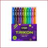 خودکار ده رنگ نیکان مدل تریکون nikan ballpoint pen box of 10