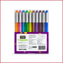Alternative view of خودکار ده رنگ نیکان مدل تریکون nikan ballpoint pen box of 10