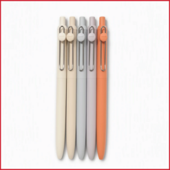 روان نویس یونیبال نوشتار آبی با رنگ بدنه پاستلی مدل زنتو  uniball zento 0.7 mm roller ball pen