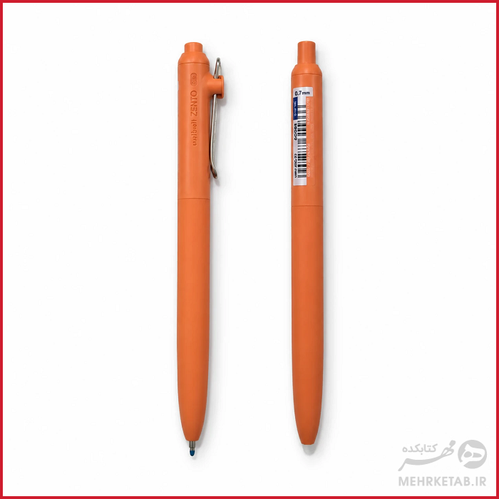 روان نویس یونیبال نوشتار آبی با رنگ بدنه پاستلی مدل زنتو uniball zento 0.7 mm roller ball pen - تصویر 6