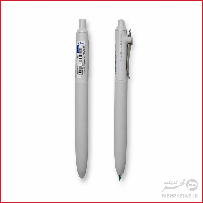 روان نویس یونیبال نوشتار آبی با رنگ بدنه پاستلی مدل زنتو uniball zento 0.7 mm roller ball pen - تصویر 5